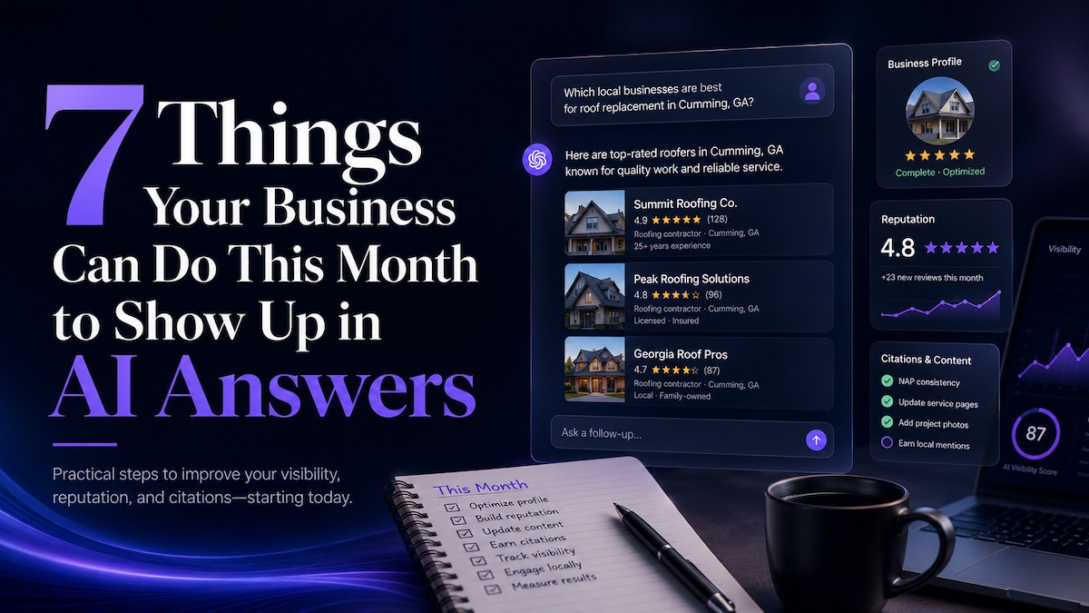 7 Things Your Business Can Do This Month to Show Up in AI Answers